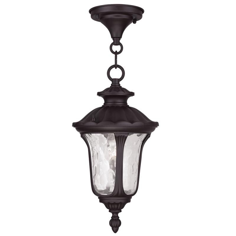 Livex Lighting Oxford 14 Inch Tall Outdoor Hanging Lantern